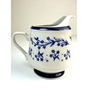 Sango Provence 260 Bouquet Blue Creamer Discontinued